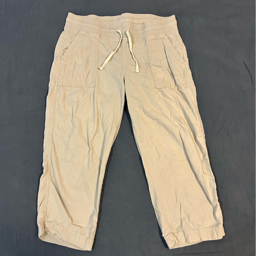 Denver Hayes Linen Blend Crop Pant